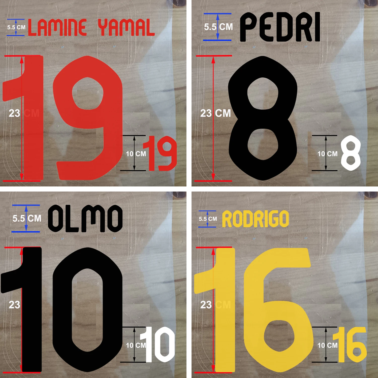 Цифровые нашивки сборной испанского футбола 2024 цифровые для дома и на выезде