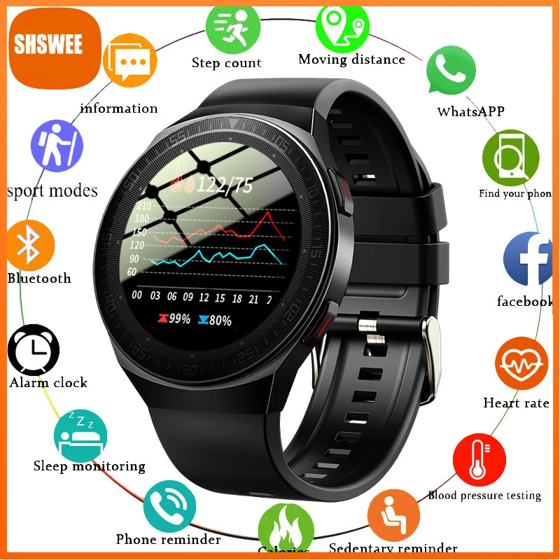 

Bluetooth Call Smart Watch Men 8G Memory Card Music Player smartwatch For Huawei Phone Waterproof Fitness Watches