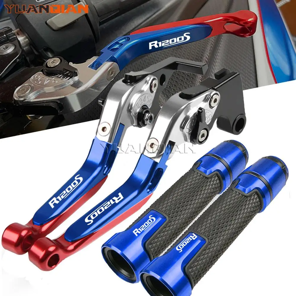 

R1200 S Motorcycle Accessories Adjustable Extendable Brake Clutch Levers Handlebar Grips For BMW R1200S R 1200 S 2006 2007 2008