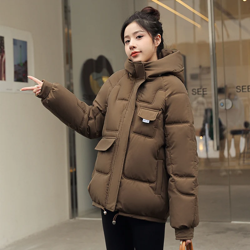 Oversize Winter Puffer Jackets For Women Female Korean Loose Long Sleeve Coats Woman Parkas Fashion Warm Coats And Jackets Women