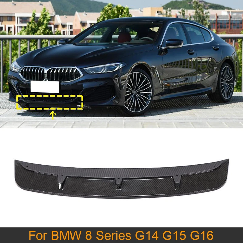 

Dry Carbon Front Bumper Lip Splitters For BMW 8 Series G14 G15 G16 M Sport 2018 - 2021 Car Front Bumper Lip Spoiler Splitters