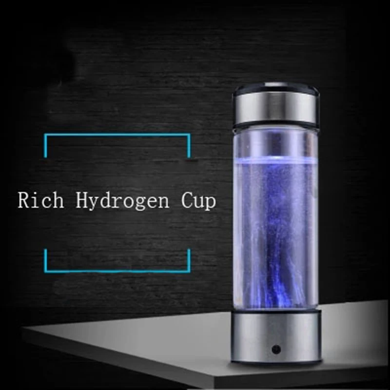 

420ML Titanium Portable Hydrogen-Rich Water Cup Water Ionizer Maker/Generator Super Antioxidants ORP Hydrogen Water Bottle