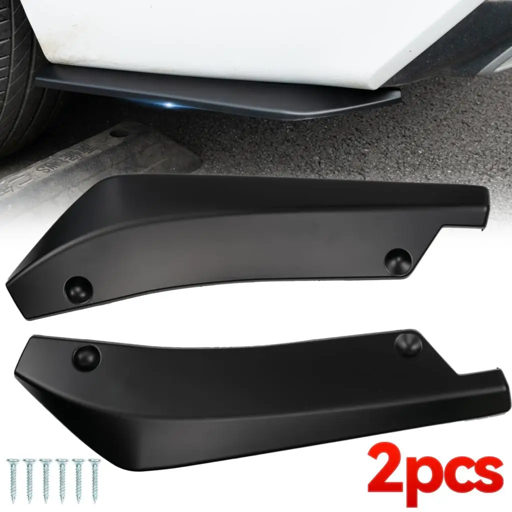 

2PCS Universal Rear Bumper Lip Diffuser Wrap Angle Splitter Canards Aprons Side Spoiler Protection For BWM F30 F31 F32 F33 F22