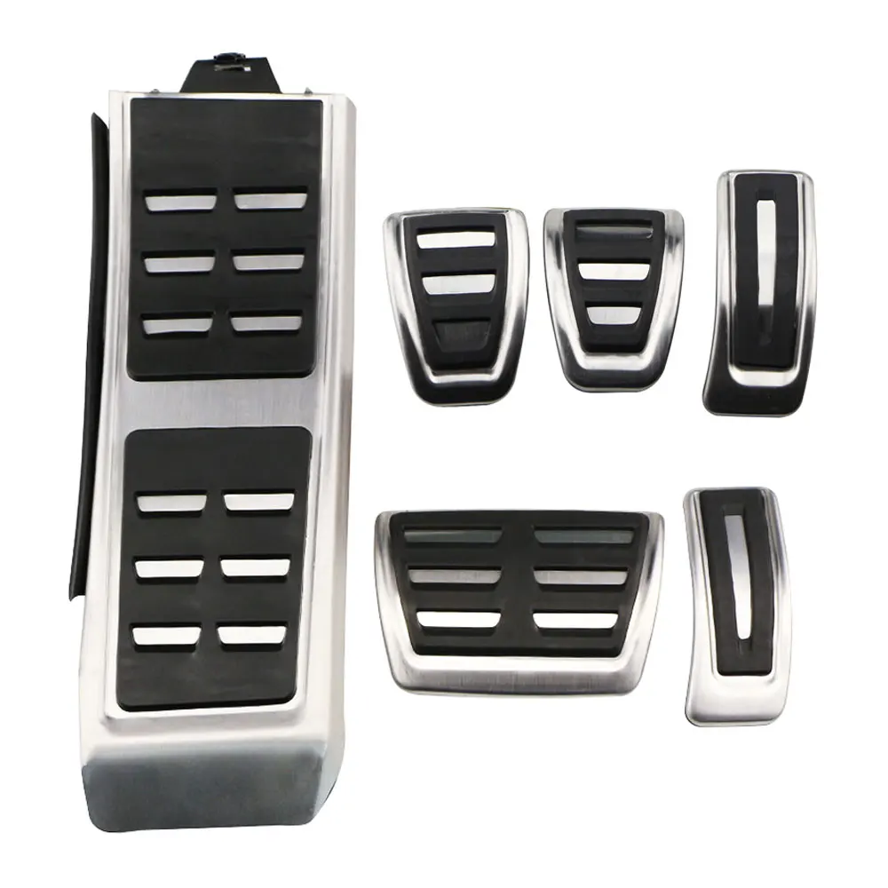 Car Pedals for Audi A4 B8 S4 RS4 Q3 A5 S5 RS5 8T Q5 8R SQ5 A6 C7 A7 S7 S6 4G A8 S8 A8L 4H AT MT Fuel Brake Footrest Pedal Cover