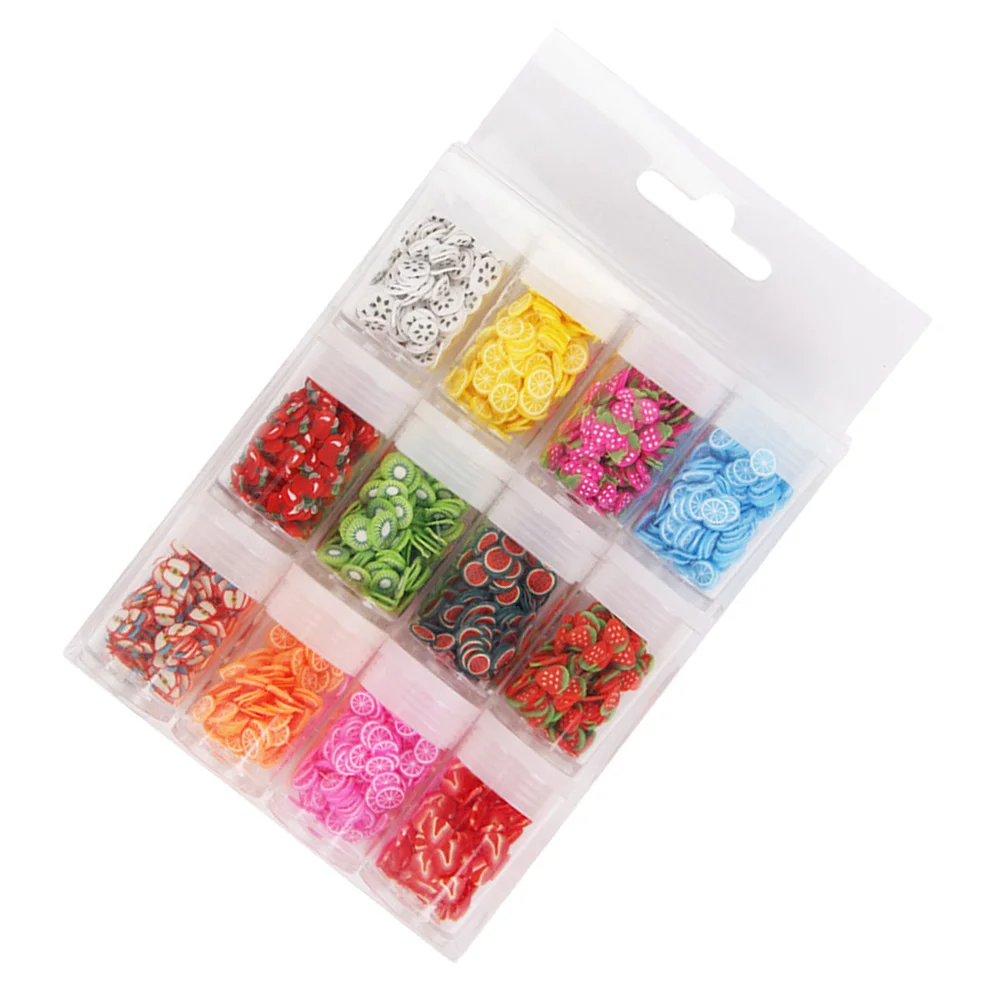 

Slices Nail Fruit 3D Charms Clay Polymer Pieces Stuff Decals Supplies Strawberry Lip Gloss Slice Fruits Diy