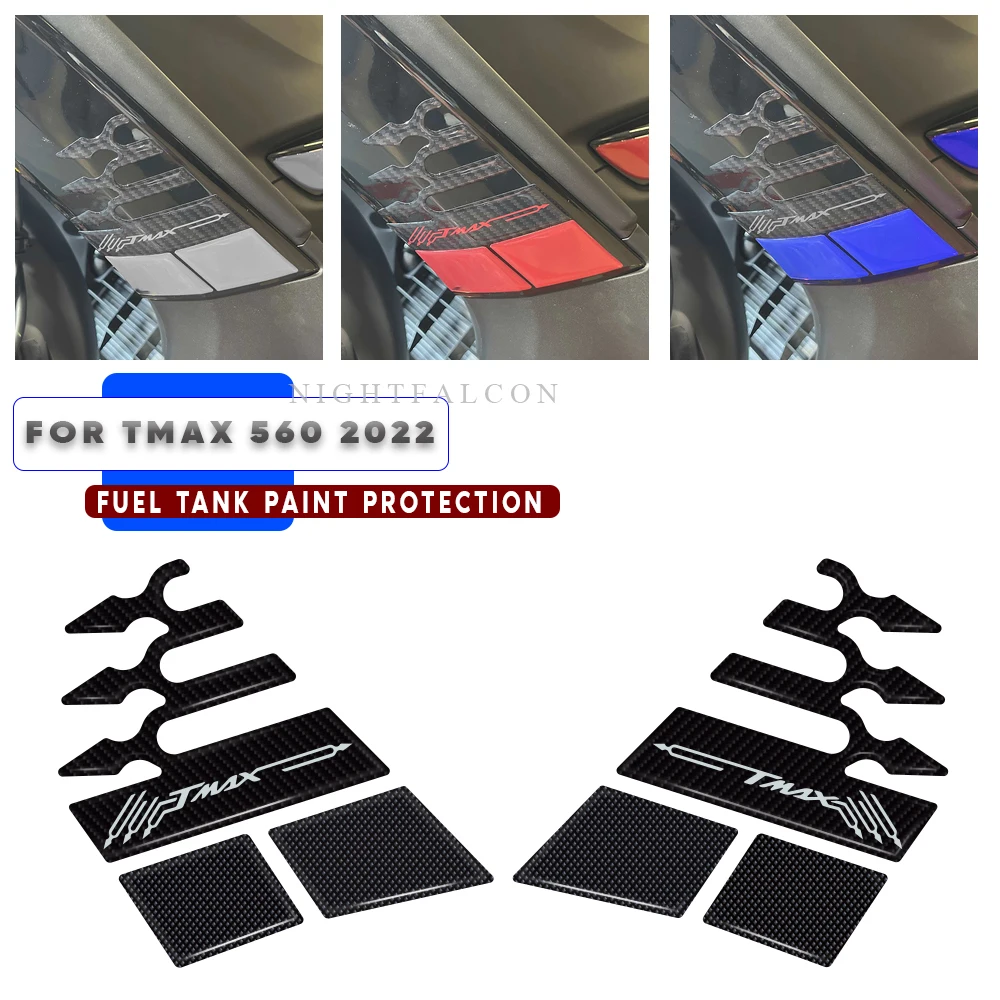 

Flank fairing Sticker 3D Tank pad Stickers Oil Gas Protector Cover Decoration For yamaha tmax 560 2022