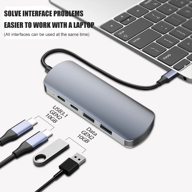 

USB-разветвитель с портом Type-C на HDMI, USB 3,1