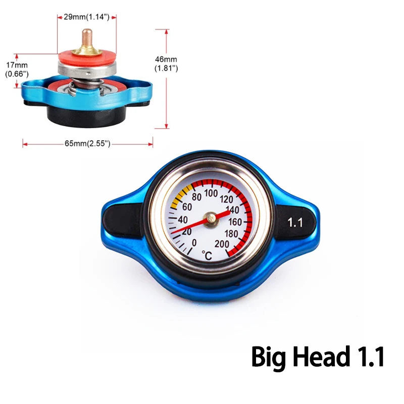 

Автомобильный Стайлинг SPSLD термокрышка радиатора Крышка Резервуара датчик температуры воды с полезным безопасным 0,9 бар/1,1 бар/1,3 бар