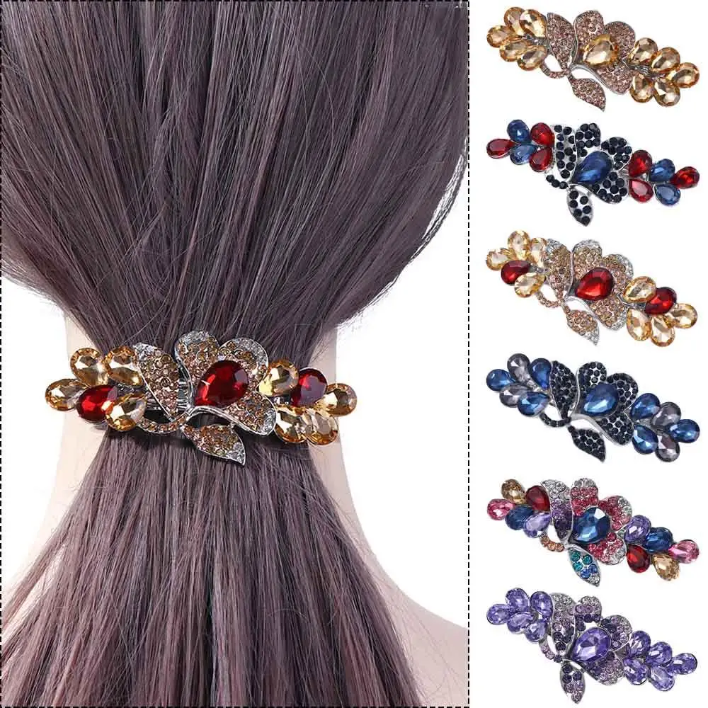 Элегантный модный хрустальный тюльпан держатель для хвоста головные уборы