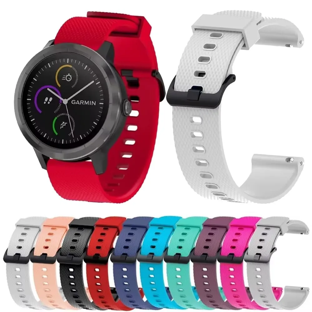 Фото НОВЫЙ ремешок для часов Garmin vivoactive 3 vivoactive 3 HR, силиконовый ремешок на запястье для Garmin vivomove HR, замена деталей ремешка №3