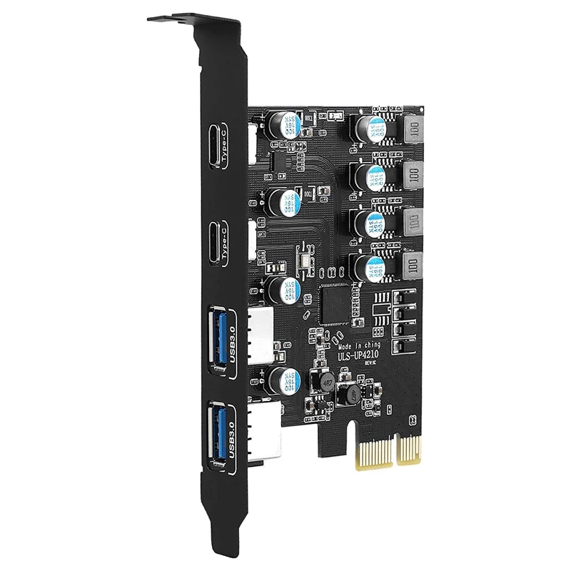 Плата расширения PCI Express с 4 портами PCIE на USB 3,0 для настольных ПК, поддержка Windowsxp/7/8/10