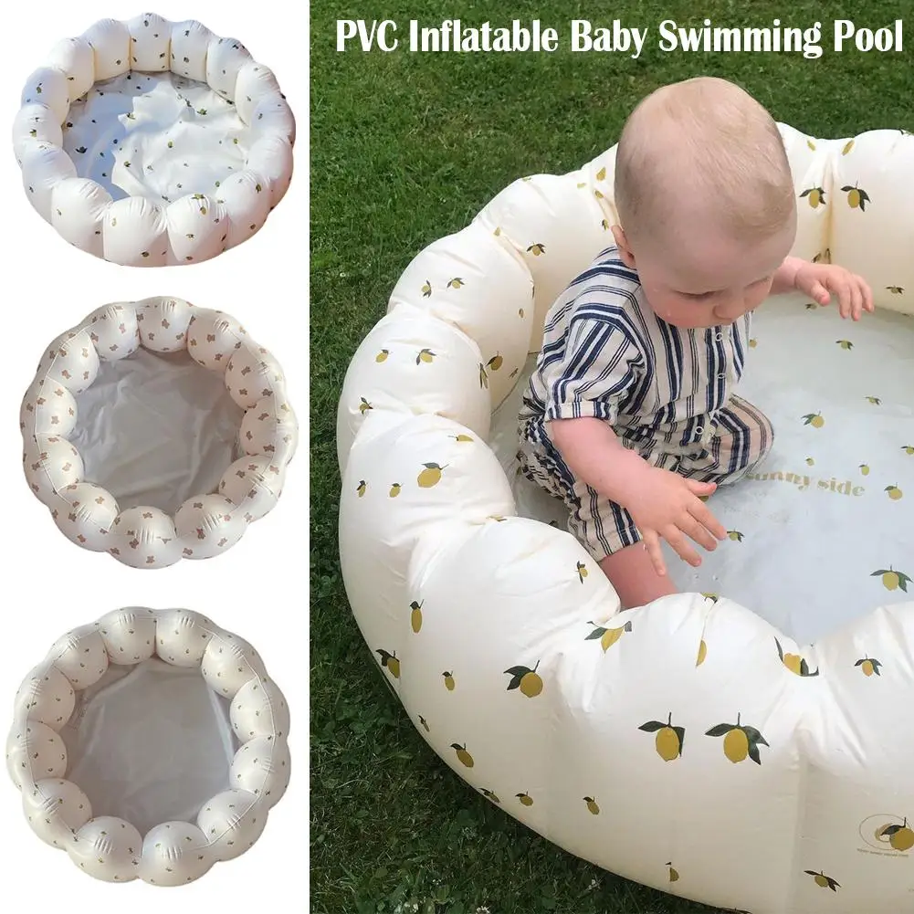 

1pcs Children Inflatable Petal Swimming Pool Baby Household Bath Pool Pvc Foldable Tub Kids Gaming Outdoor Paddling Round P M8l1