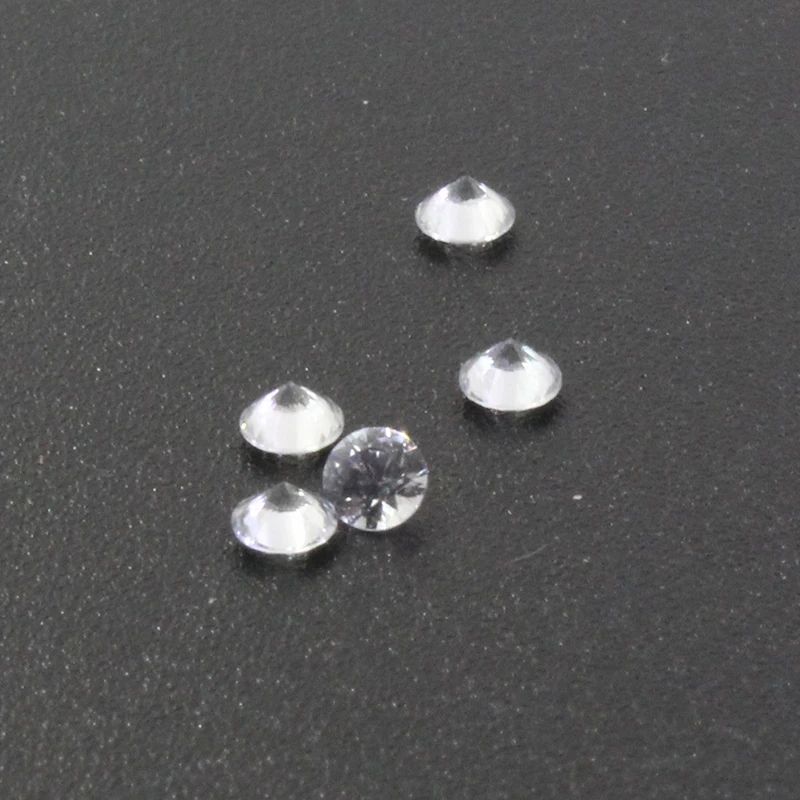 2mm Round Cut White Sapphire Gemstone 100% Real Natural VS Grade Side Stones for Jewelry DIY |