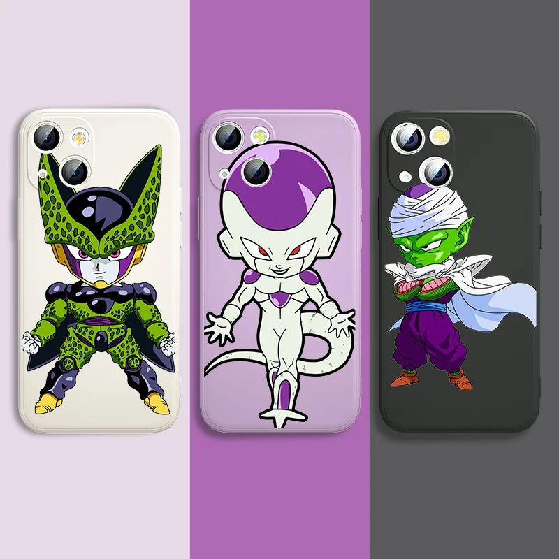 

Liquid Silicone Soft Cover Dragon Ball Frieza For Apple IPhone 13 12 Mini 11 Pro XS MAX XR X 8 7 6S SE Plus Phone Case Coque