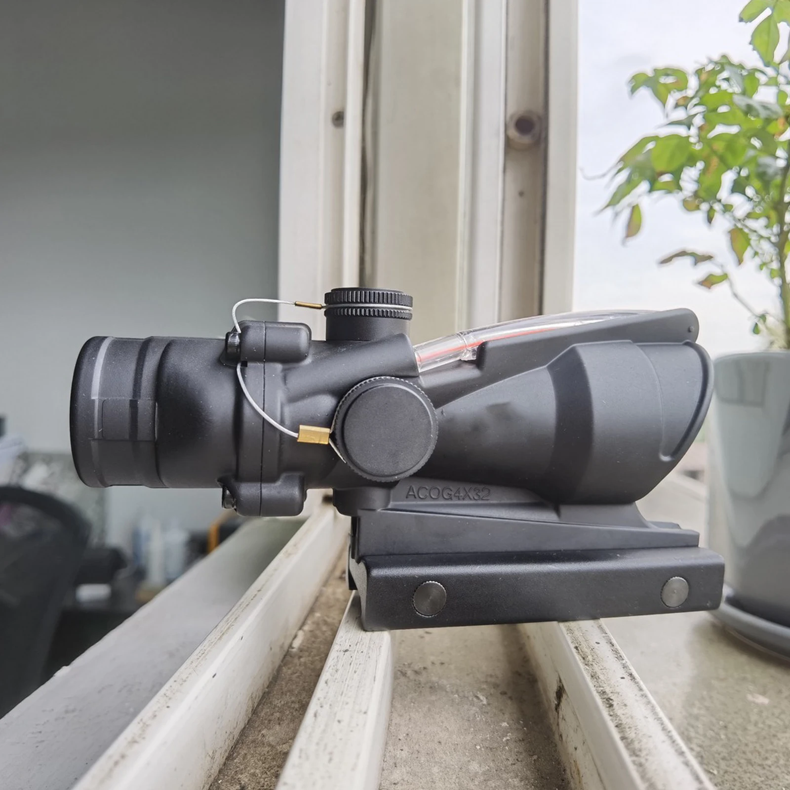 Оптический прицел из настоящего волокна ACOG 4X32/5X35 тактический оптический с