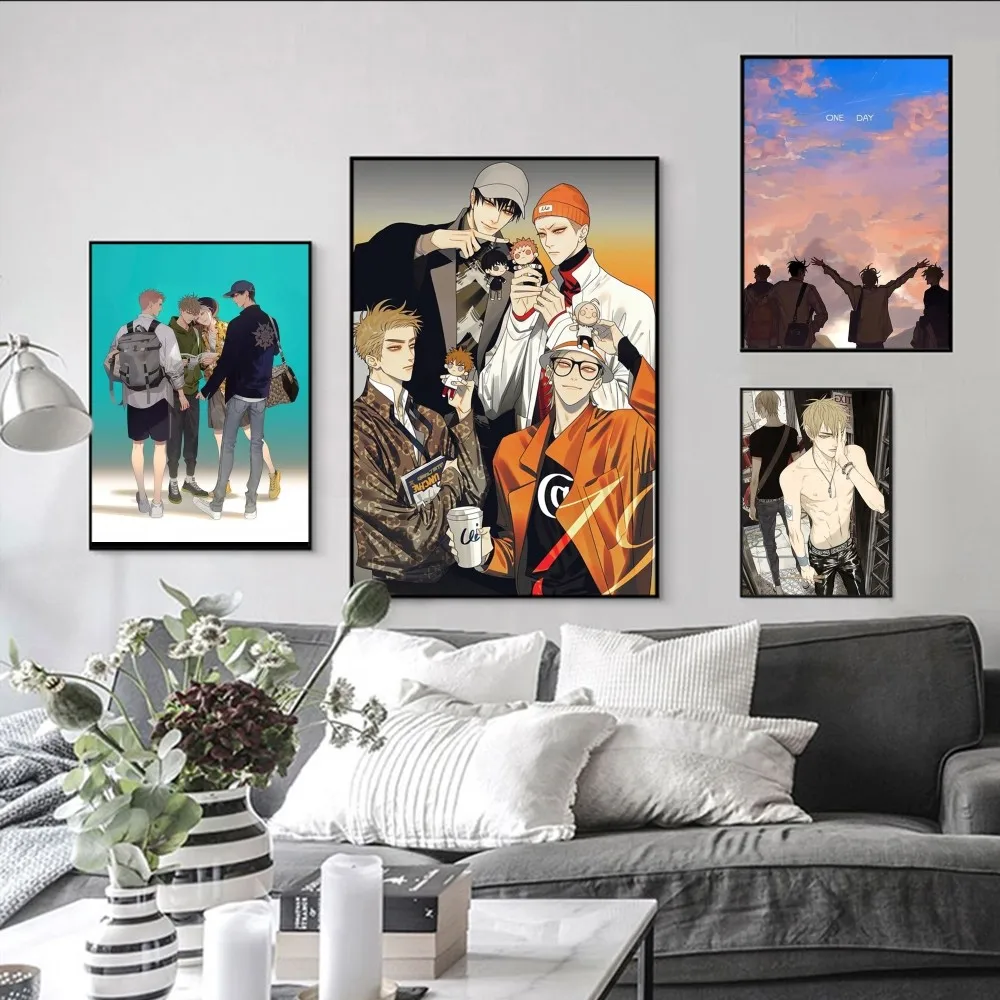 

Девятнадцать аниме-дней, плакат, самоклеящаяся искусство, фотосессия, комната, бар, кафе, винтажная декоративная живопись