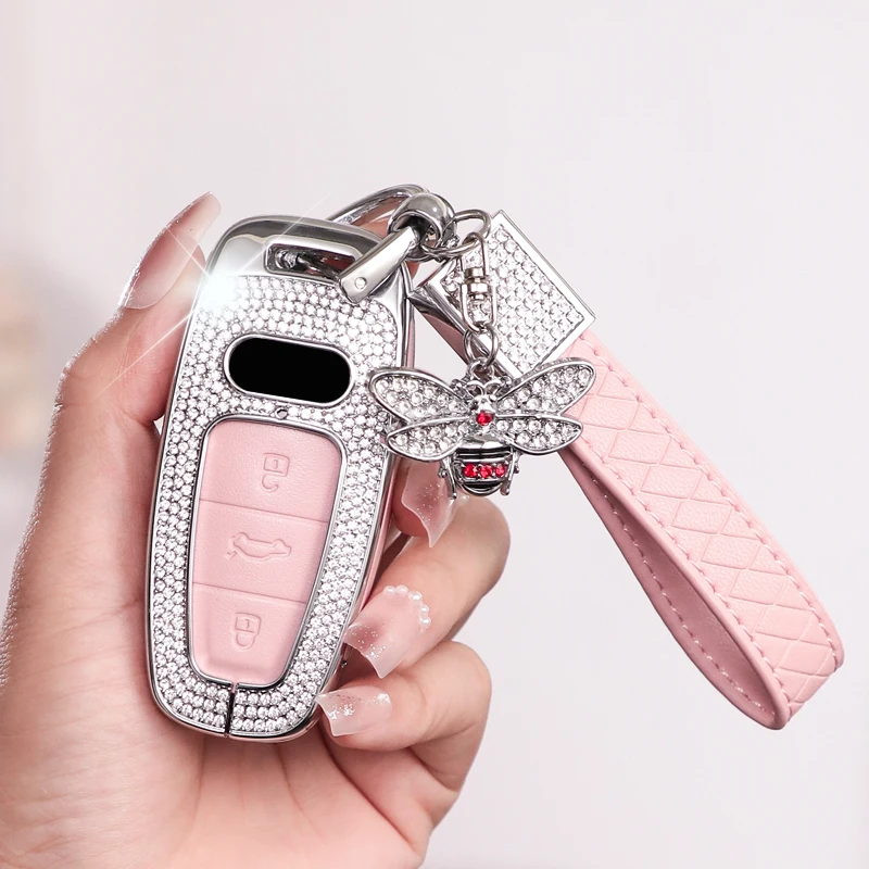 

Изготовленный на заказ защитный чехол для автомобильного брелка из сплава для Audi A3 8Y A6 C8 A7 Q7 Q8 2019 2020 2021 автомобильные аксессуары