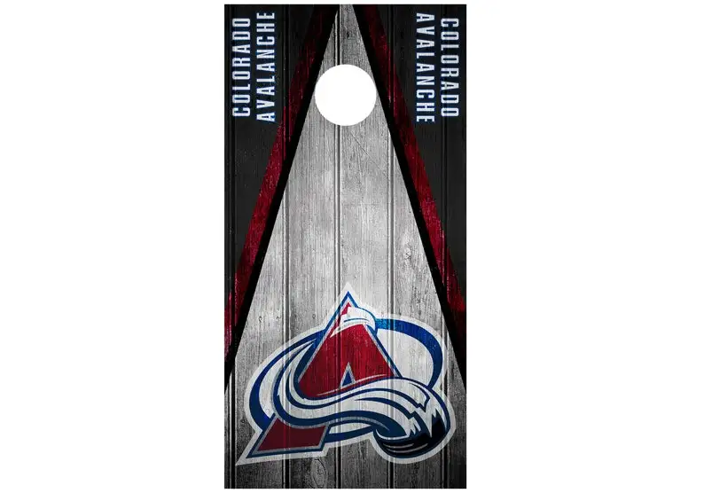 

Custom Cornhole Wrap Skin Decal Sticker Vintage Game Board Colorado Avalanche DT79 - SINGLE
