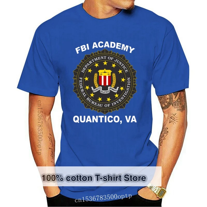 FBI States Department Justice Printed T-Shirt