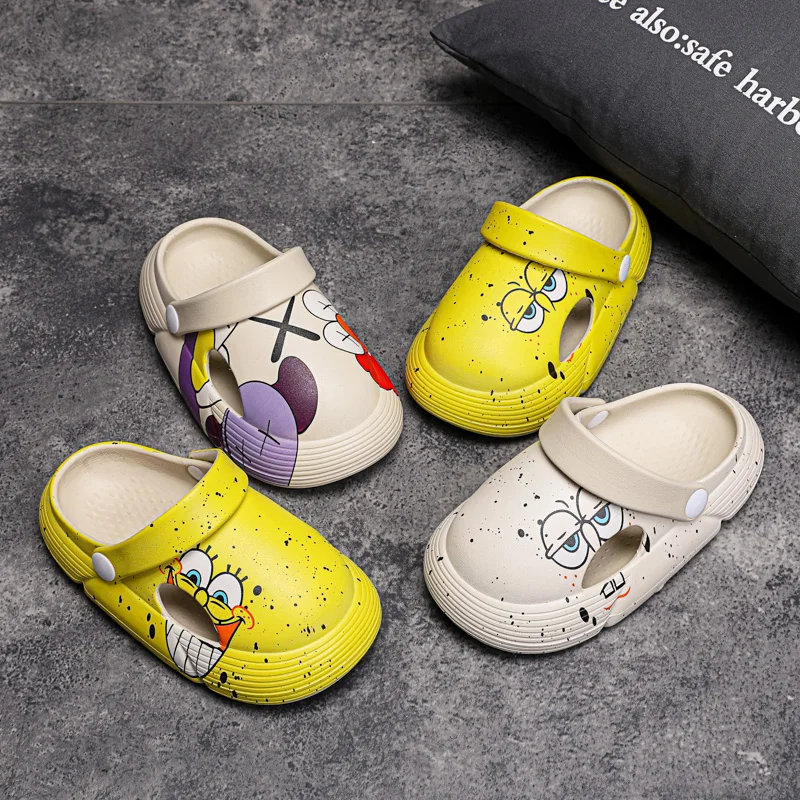 

Мюли детские летние для мальчиков и девочек, дизайнерские сандалии из мягкого ЭВА, Нескользящие удобные пляжные тапочки, садовая обувь