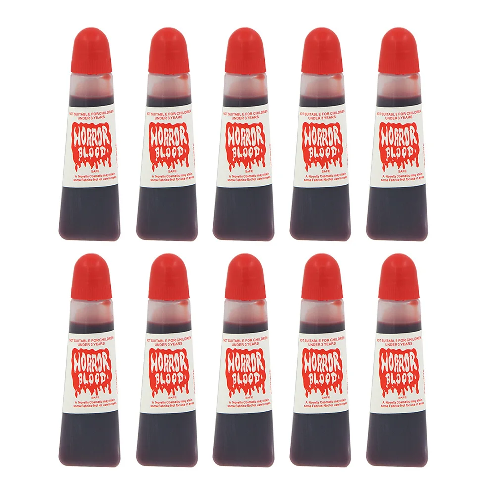 

10 Bottles Blood Washable Makeup Blood Splatter Blood Dress Props