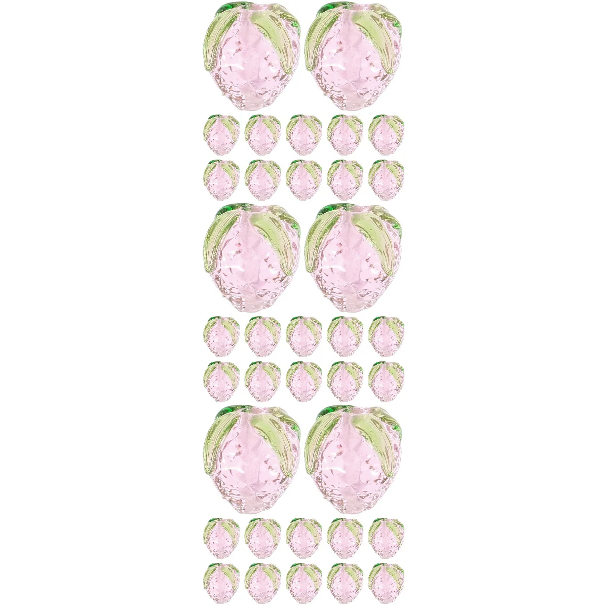 

Glass Strawberry Jewelry Accessory Small DIY Pendant Pendants Decors Bracelet Stuff