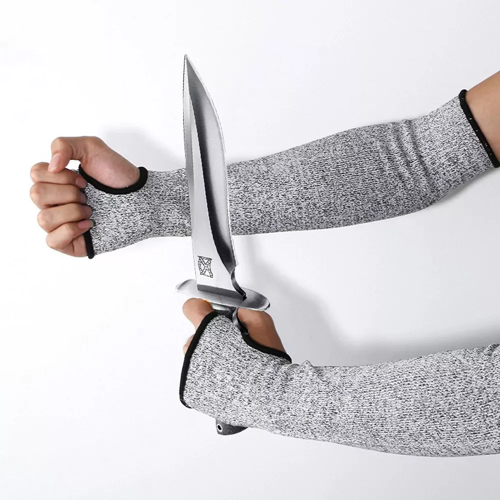 

Level 5 Safety Sleeves Anti Cut Arm Puncture Gloves Cutting Resistant Bracers Protector Household Breathable Arm Guard Gloves