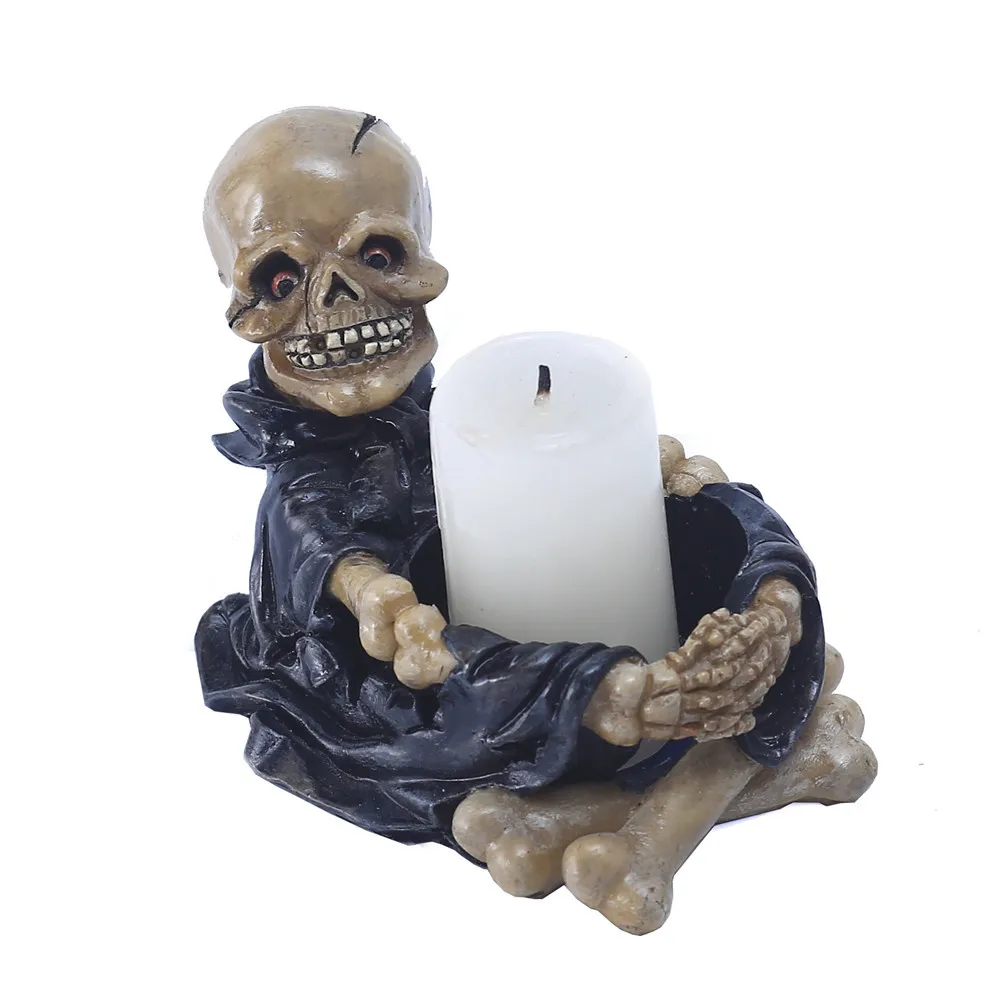 

Креативные декоративные украшения в виде черепа, подсвечник, пепельница, держатель для ручек, украшение для спальни, бара, контейнер для хра...