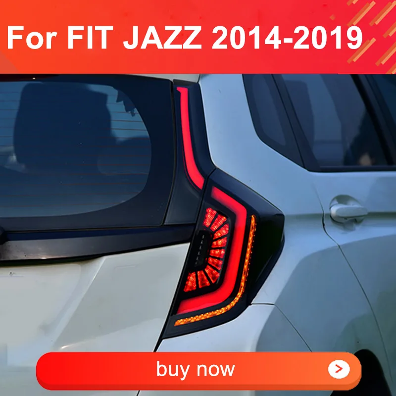 

LED Tail light Assembly For Honda FIT Jazz 2014-2019 Taillights Plug and Play with LED Running Dynamic Turning Rear Taillamps