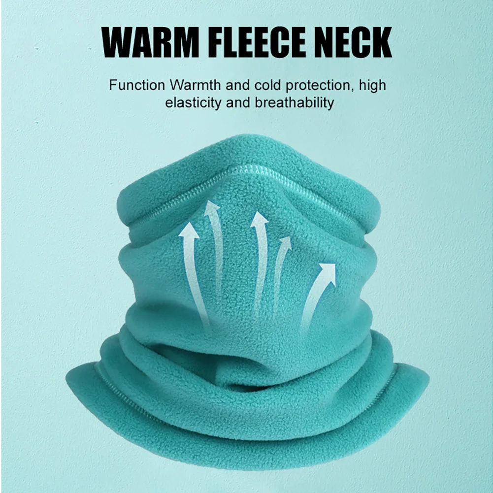 

Флисовый Шарф для защиты от холода, многофункциональный ветрозащитный шарф, дышащая маска для лица для женщин и мужчин
