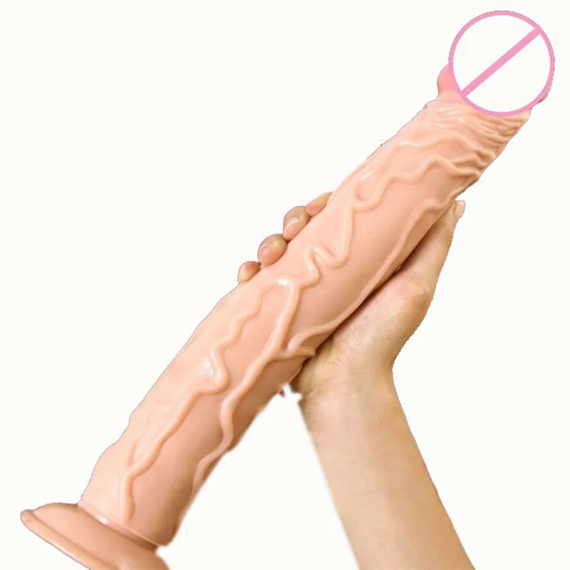 Силиконовый пенис мастурбация женские секс-игрушки очень длинный толстый