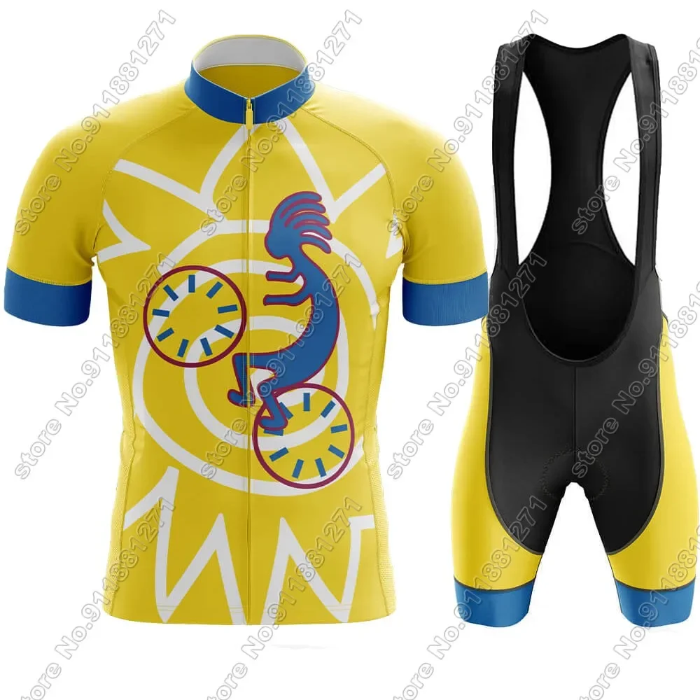 2024 Kokopelli Велоспорт Джерси комплект смешной мультфильм аниме одежда для мужчин