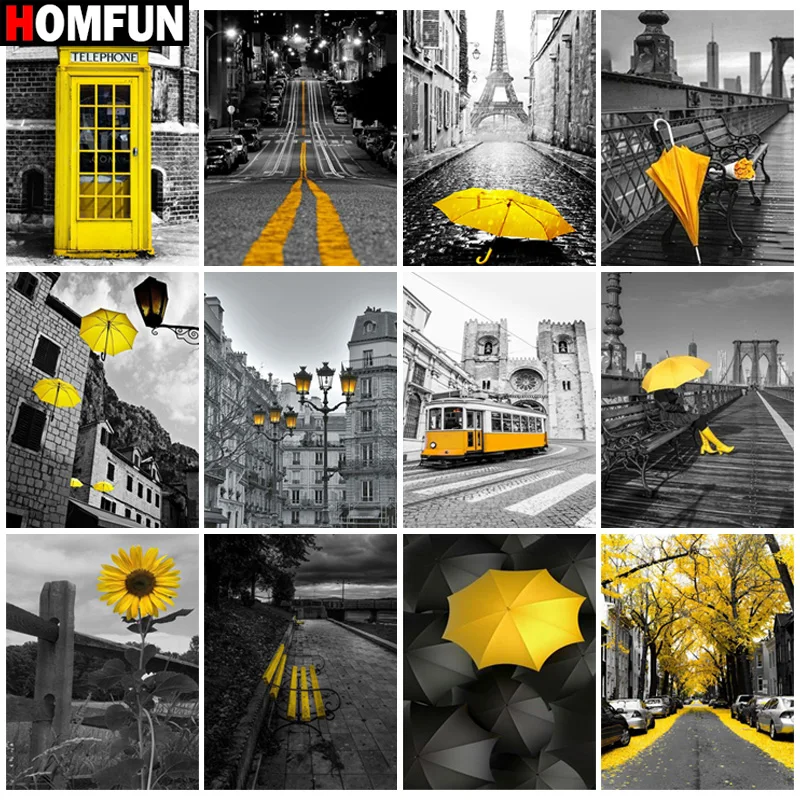 

Алмазная вышивка HOMFUN с рисунком «уличный автомобиль», картина из страз 5D «сделай сам», вышивка крестиком, полная картина