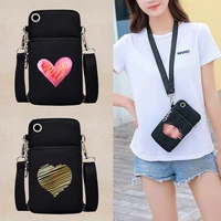 new phone case bag for samsung iphone xiaomi mens womens wrist pouch wallet love gift print mini sports shoulder bags