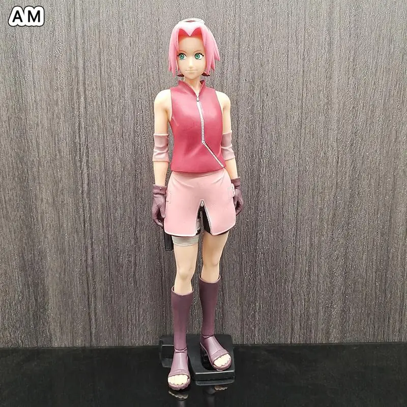 

26cm Anime Shippuden Action Figure Haruno Sakura Standing Kawaii Girl PVC Collection Model Toy Doll Xmas Gift For Kids