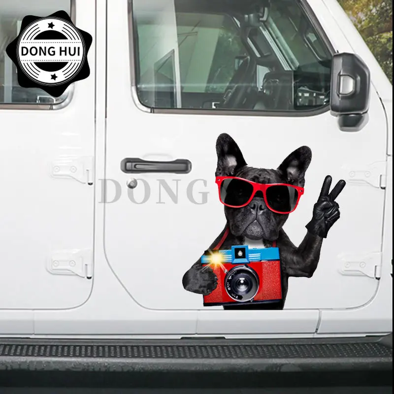 Pug Car Sticker French Bulldog Wall Sticker Vinyl Off-road Vehicle Motorcycle Refrigerator Helmet Laptop Skateboard