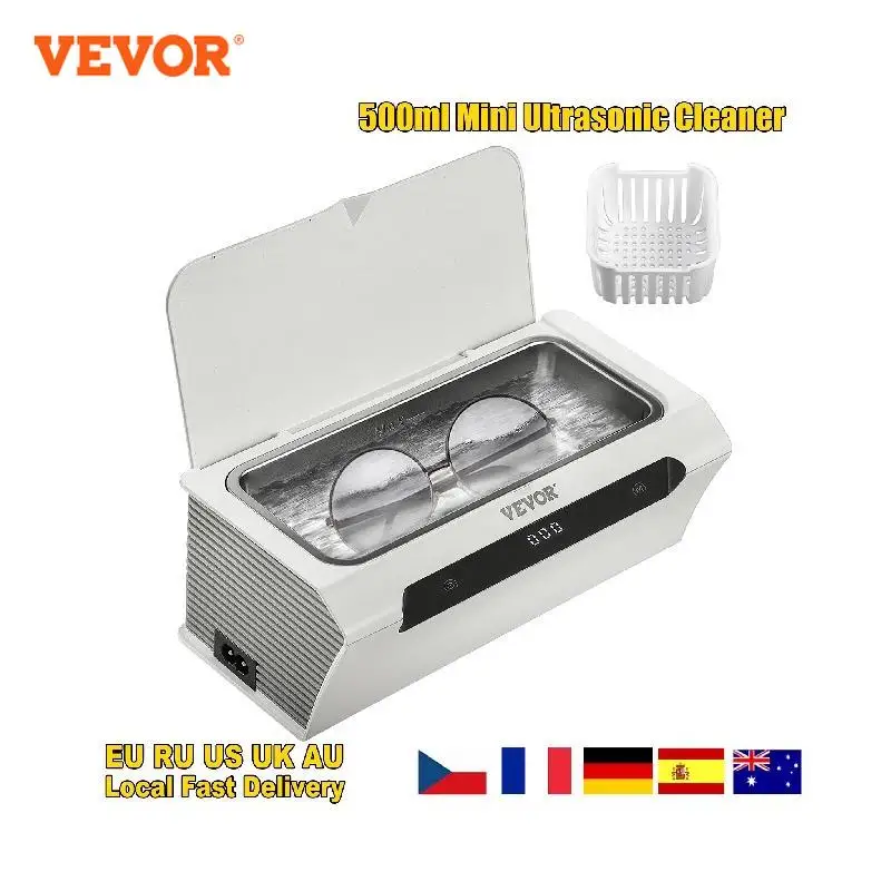 Veovr 500Ml Ultra Sonic Cleaner Mini Lavatrice Portatile Bagno Ad Ultrasuoni Dispositivi Di Pulizia Sonica Per Occhiali Elettrodomestici