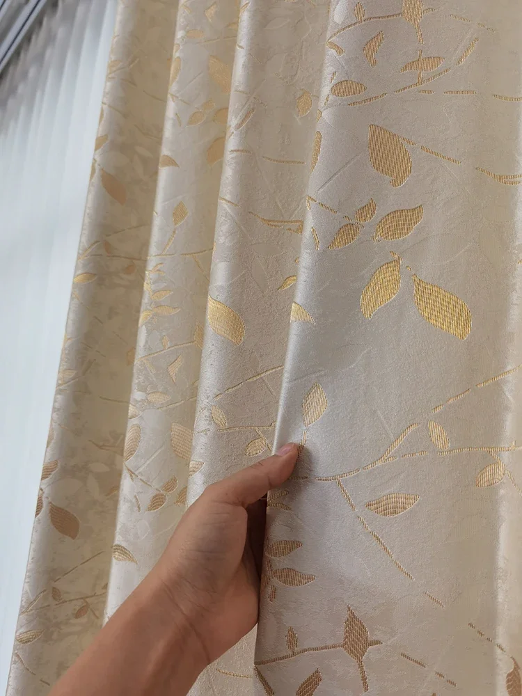 Индивидуальные шторы для гостиной столовой спальни элитные затемняющие золотые