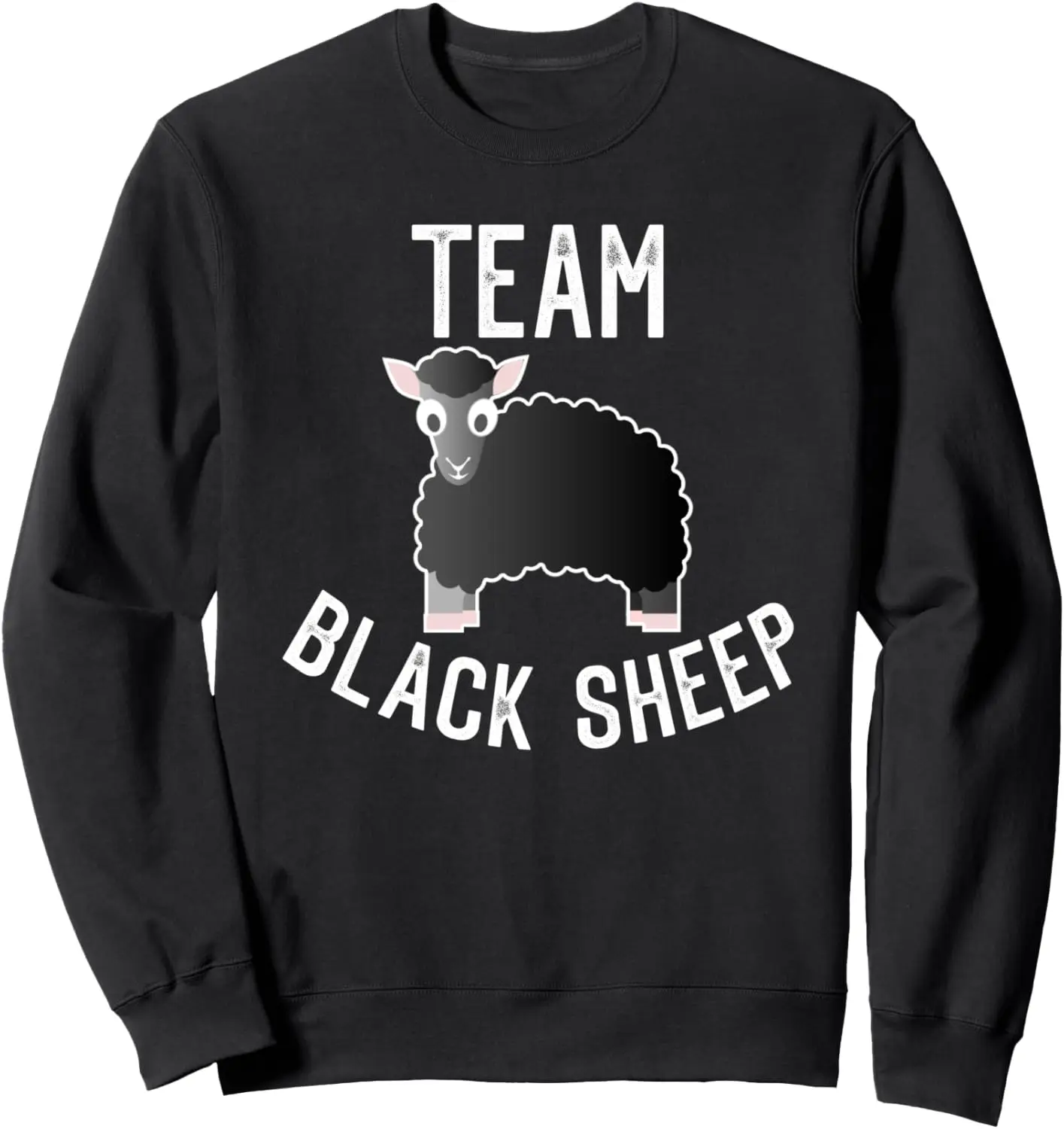 Толстовка Team Black Sheep Забавная черная овечка