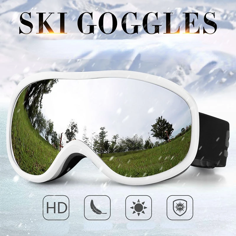 Winter Magnetic Female Motocross Skiing Eyewear Sport Anti Fog Man Ski Glasses Mountain Women Snow Googles Outdoor Sunglasses