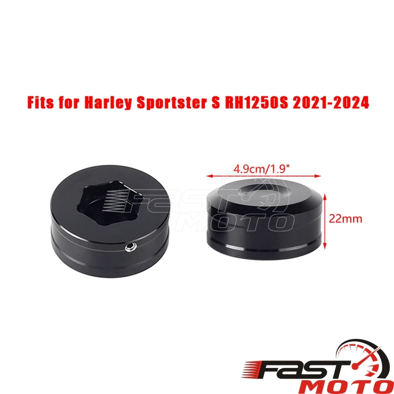 Верхняя крышка штока вилки черная защита украшение для Harley Sportster S 1250 RH1250S RH1250