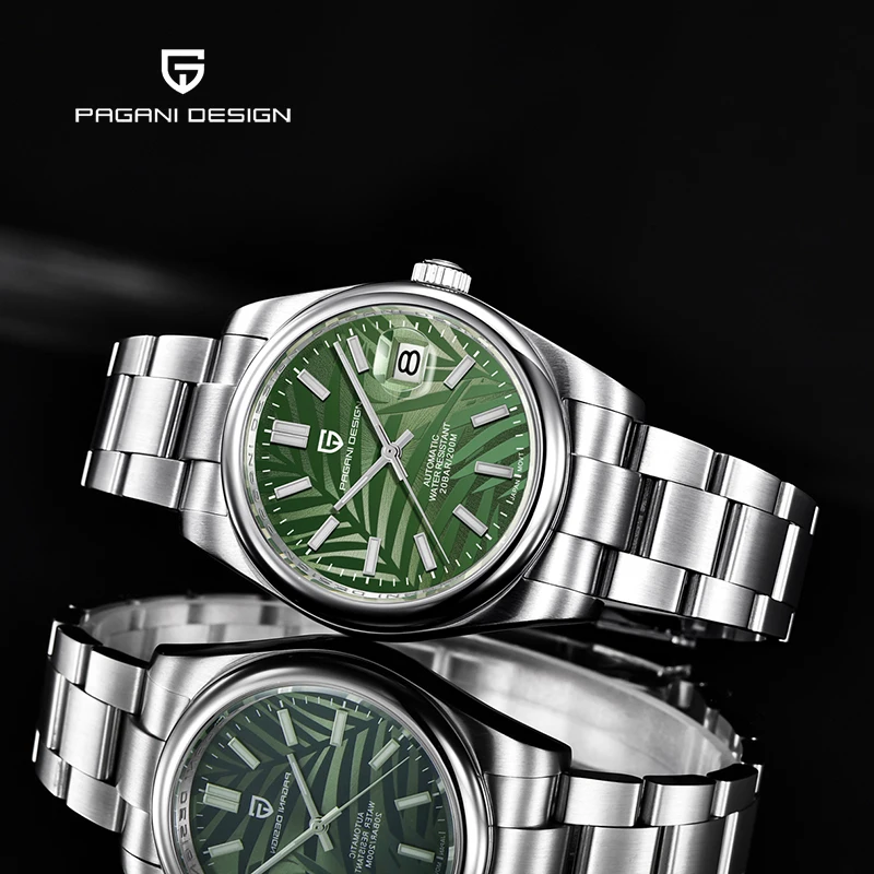 Mecânico dos Homens Folha de Palma Pagani Design Moda Esportes Marca 39mm Relógio Automático Japão Nh35a Aço Inoxidável 2022 Novo