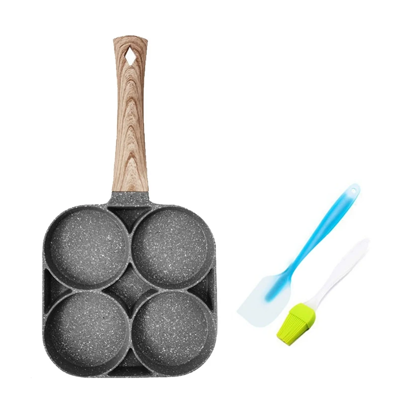 

Four-Hole Frying Pot Pan Thickened Omelet Pan Non-Stick Egg Pancake Steak Pan Cooking Ham Pans Breakfast Maker