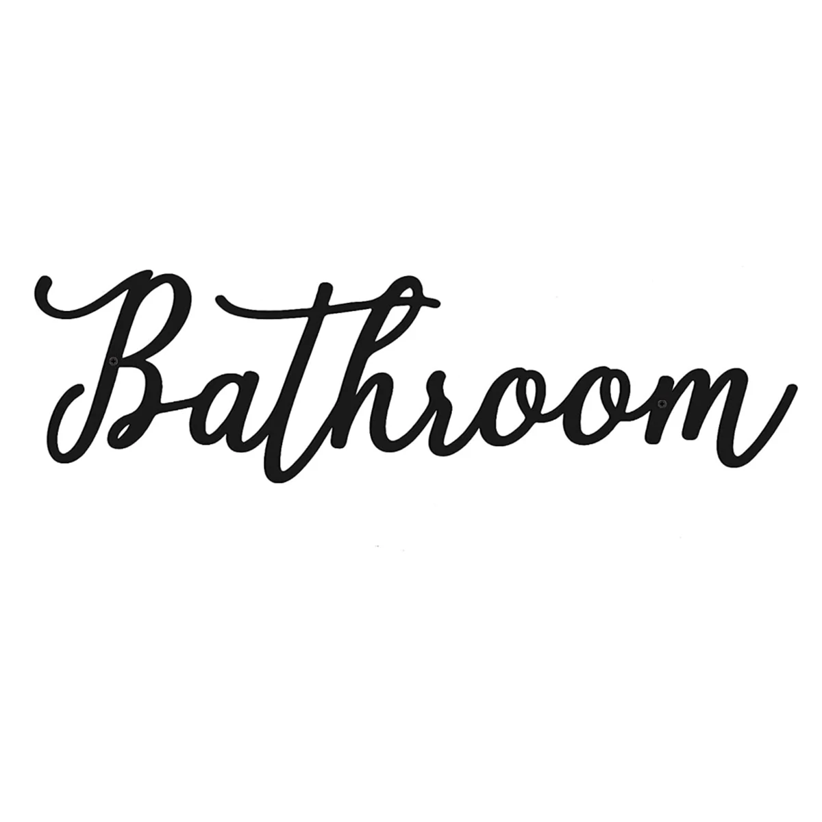 

Железный фермерский металлический знак, настенный вырез, настенный знак для ванной комнаты, художественный подвесной декор для современного рустикального черного цвета