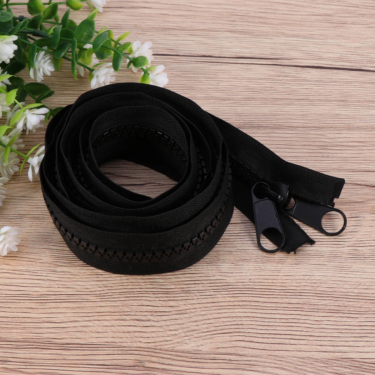 

Lengthen Outdoor Accessories, Separable Double Sided Zipper with Retaining End for Tent Sleeping Bag Door Curtain 200CM