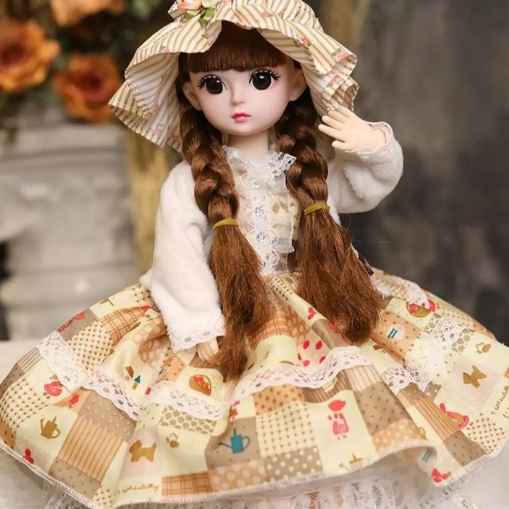 

Plastic 30CM Movable Joint Doll Fairy Princess Toy Baby Doll Girl Dress Up Toys Safety With Music Gift