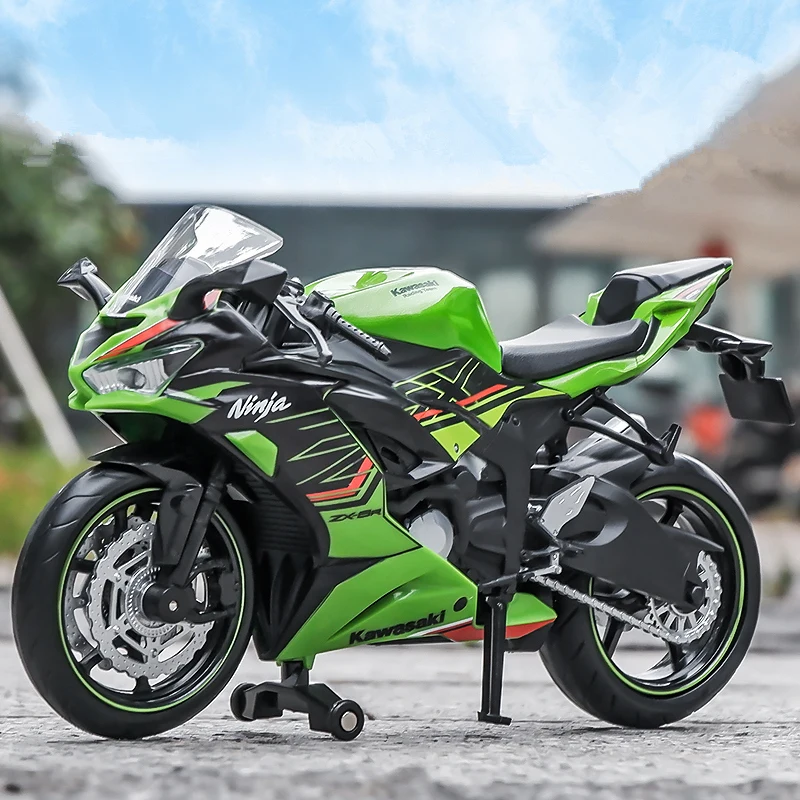 Модель мотоцикла Kawasaki Ninja ZX-6R из сплава гоночного кросс-кантри модель