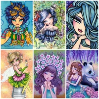 5d diamond painting cartoon sexy little girl series cross stitch embroidery mosaic home decor full square round dill gifts