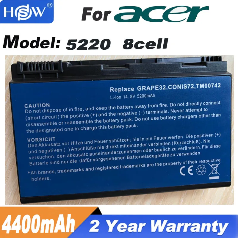 Аккумулятор для ноутбука Acer Extensa 14,8 5210 5220G 5620Z 5620 5710G 5720 7720G 7720 5310 V TM00741 TM00742 TM00751