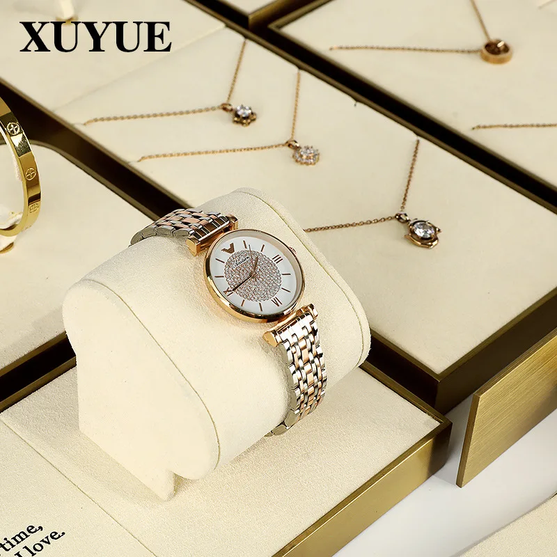 Jewelry display props metal frame necklaces bracelets rings jewelry display light luxury counter jewelry display